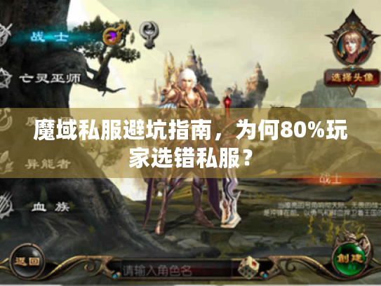 魔域私服避坑指南，为何80%玩家选错私服？