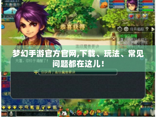 梦幻手游官方官网,下载、玩法、常见问题都在这儿! 梦幻手游官方官网,下载、玩法、常见问题都在这儿!