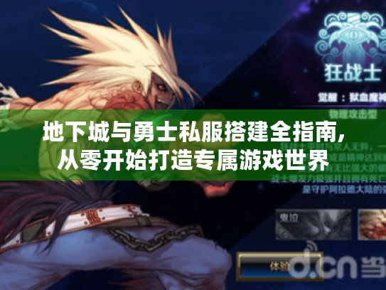 地下城与勇士私服搭建全指南,从零开始打造专属游戏世界 地下城与勇士私服搭建全指南,从零开始打造专属游戏世界