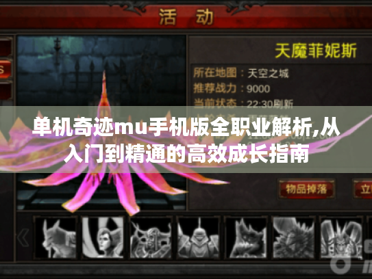 单机奇迹mu手机版全职业解析,从入门到精通的高效成长指南 单机奇迹mu手机版全职业解析,从入门到精通的高效成长指南