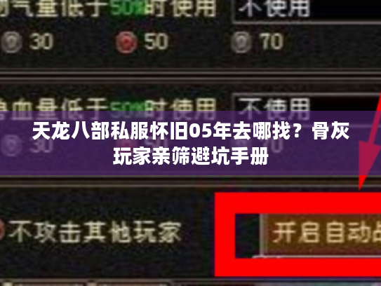 天龙八部私服怀旧05年去哪找?骨灰玩家亲筛避坑手册 天龙八部私服怀旧05年去哪找?骨灰玩家亲筛避坑手册