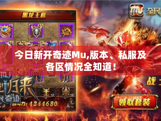 今日新开奇迹Mu,版本、私服及各区情况全知道! 今日新开奇迹Mu,版本、私服及各区情况全知道!