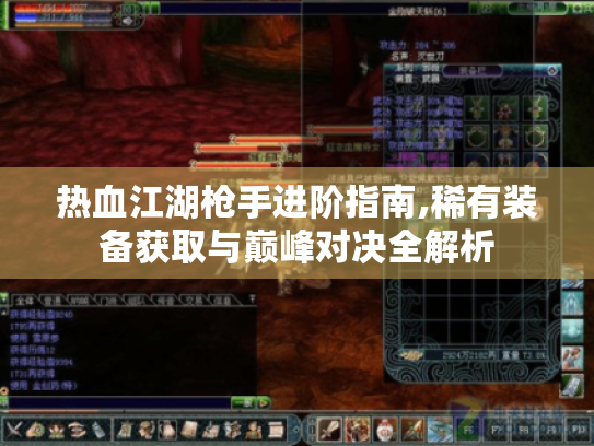 热血江湖枪手进阶指南,稀有装备获取与巅峰对决全解析 热血江湖枪手进阶指南,稀有装备获取与巅峰对决全解析