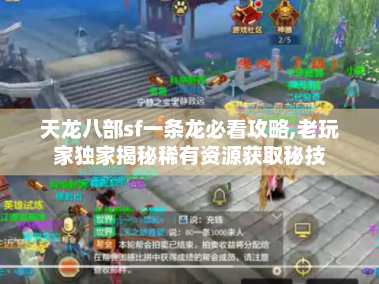 天龙八部sf一条龙必看攻略,老玩家独家揭秘稀有资源获取秘技 天龙八部sf一条龙必看攻略,老玩家独家揭秘稀有资源获取秘技