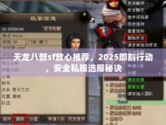 天龙八部sf放心推荐,2025即刻行动,安全私服选服秘诀 天龙八部sf放心推荐,2025即刻行动,安全私服选服秘诀