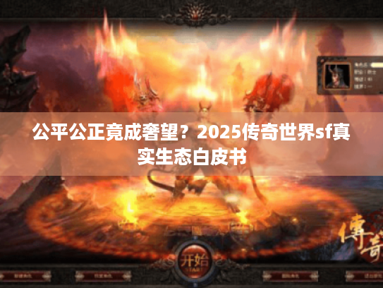 公平公正竟成奢望?2025传奇世界sf真实生态白皮书 公平公正竟成奢望?2025传奇世界sf真实生态白皮书