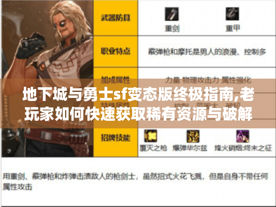 地下城与勇士sf变态版终极指南,老玩家如何快速获取稀有资源与破解高难副本 地下城与勇士sf变态版终极指南,老玩家如何快速获取稀有资源与破解高难副本