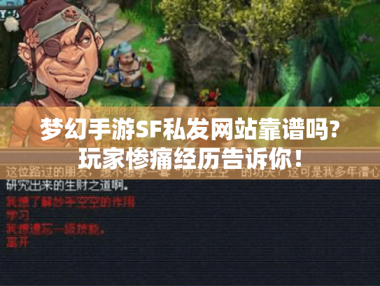 梦幻手游SF私发网站靠谱吗?玩家惨痛经历告诉你! 梦幻手游SF私发网站靠谱吗?玩家惨痛经历告诉你!
