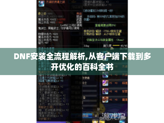 DNF安装全流程解析,从客户端下载到多开优化的百科全书 DNF安装全流程解析,从客户端下载到多开优化的百科全书