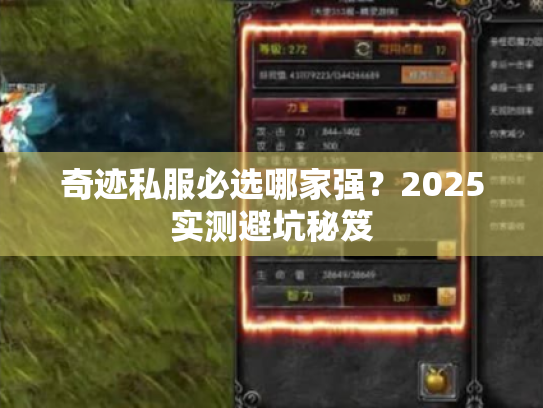 奇迹私服必选哪家强?2025实测避坑秘笈 奇迹私服必选哪家强?2025实测避坑秘笈