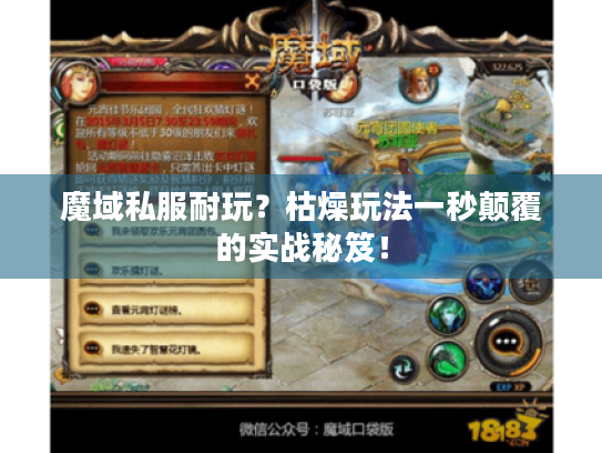 魔域私服耐玩?枯燥玩法一秒颠覆的实战秘笈! 魔域私服耐玩?枯燥玩法一秒颠覆的实战秘笈!