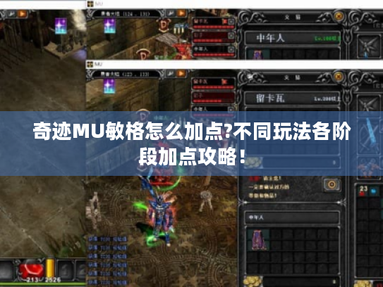 奇迹MU敏格怎么加点?不同玩法各阶段加点攻略! 奇迹MU敏格怎么加点?不同玩法各阶段加点攻略!