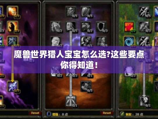 魔兽世界猎人宝宝怎么选?这些要点你得知道! 魔兽世界猎人宝宝怎么选?这些要点你得知道!