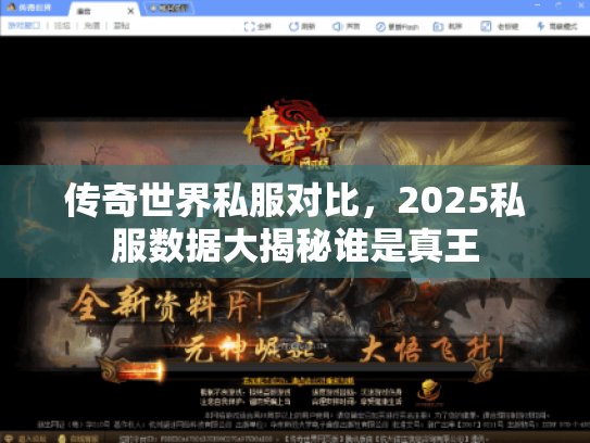 传奇世界私服对比，2025私服数据大揭秘谁是真王