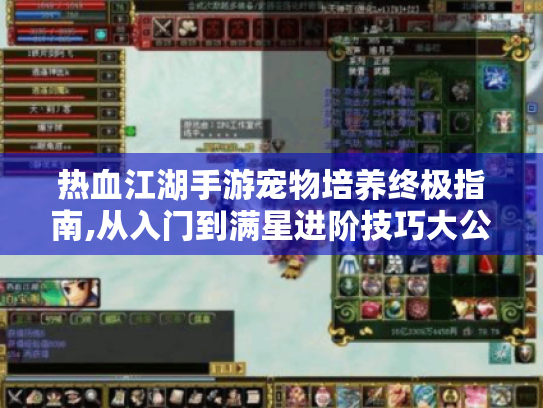 热血江湖手游宠物培养终极指南,从入门到满星进阶技巧大公开 热血江湖手游宠物培养终极指南,从入门到满星进阶技巧大公开