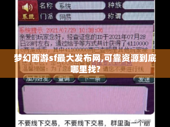 梦幻西游sf最大发布网,可靠资源到底哪里找?