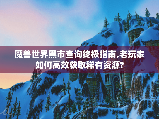 魔兽世界黑市查询终极指南,老玩家如何高效获取稀有资源? 魔兽世界黑市查询终极指南,老玩家如何高效获取稀有资源?