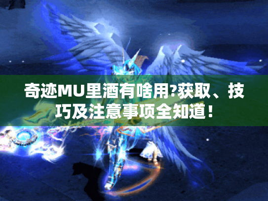 奇迹MU里酒有啥用?获取、技巧及注意事项全知道！