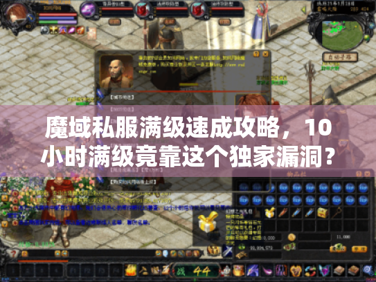 魔域私服满级速成攻略,10小时满级竟靠这个独家漏洞? 魔域私服满级速成攻略,10小时满级竟靠这个独家漏洞?