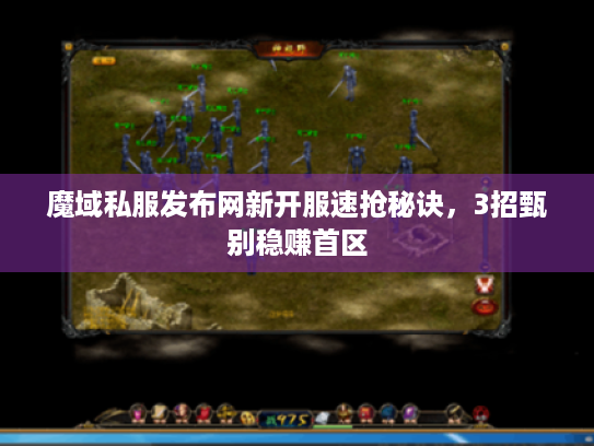 魔域私服发布网新开服速抢秘诀,3招甄别稳赚首区 魔域私服发布网新开服速抢秘诀,3招甄别稳赚首区
