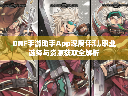 DNF手游助手App深度评测,职业选择与资源获取全解析