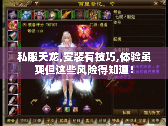 私服天龙,安装有技巧,体验虽爽但这些风险得知道！