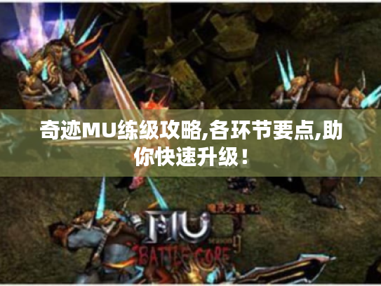 奇迹MU练级攻略,各环节要点,助你快速升级! 奇迹MU练级攻略,各环节要点,助你快速升级!