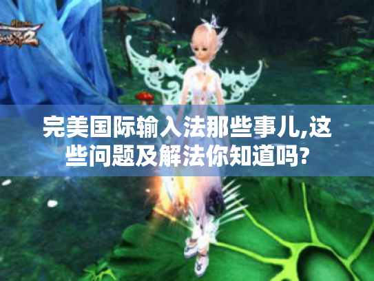 完美国际输入法那些事儿,这些问题及解法你知道吗? 完美国际输入法那些事儿,这些问题及解法你知道吗?