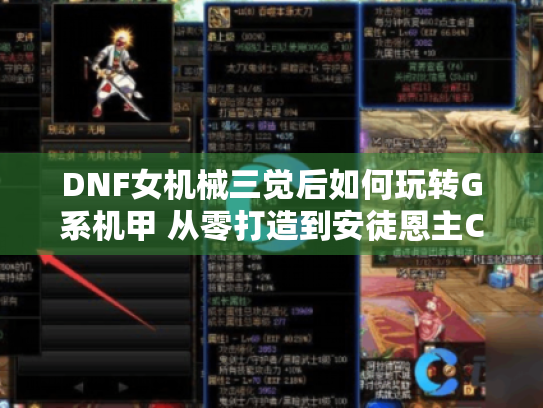 DNF女机械三觉后如何玩转G系机甲 从零打造到安徒恩主C实战手册 DNF女机械三觉后如何玩转G系机甲 从零打造到安徒恩主C实战手册