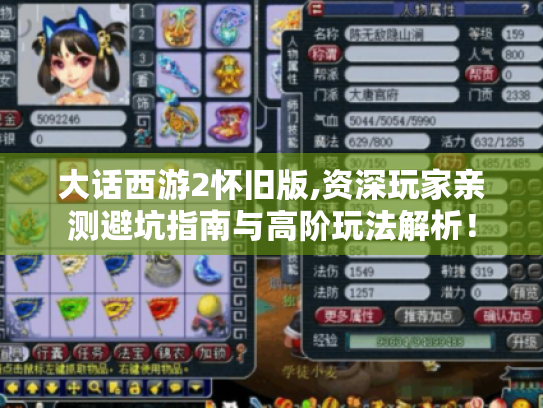 大话西游2怀旧版,资深玩家亲测避坑指南与高阶玩法解析! 大话西游2怀旧版,资深玩家亲测避坑指南与高阶玩法解析!