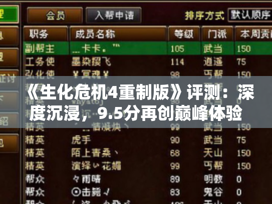 《生化危机4重制版》评测:深度沉浸,9.5分再创巅峰体验 《生化危机4重制版》评测:深度沉浸,9.5分再创巅峰体验