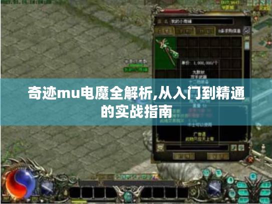 奇迹mu电魔全解析,从入门到精通的实战指南
