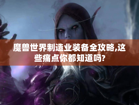 魔兽世界制造业装备全攻略,这些痛点你都知道吗? 魔兽世界制造业装备全攻略,这些痛点你都知道吗?