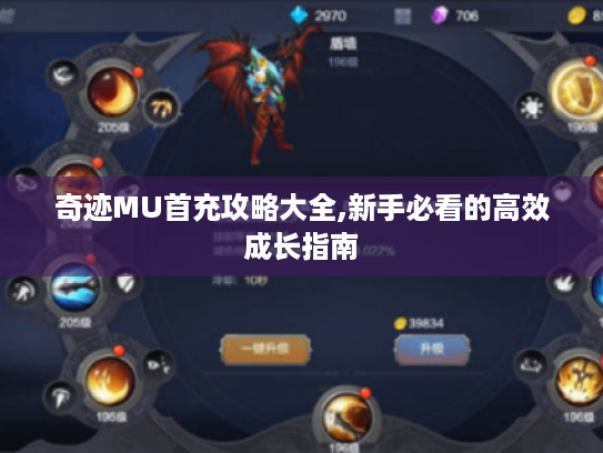 奇迹MU首充攻略大全,新手必看的高效成长指南 奇迹MU首充攻略大全,新手必看的高效成长指南