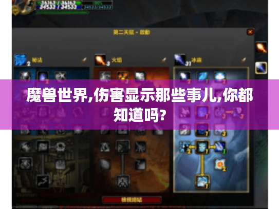 魔兽世界,伤害显示那些事儿,你都知道吗? 魔兽世界,伤害显示那些事儿,你都知道吗?