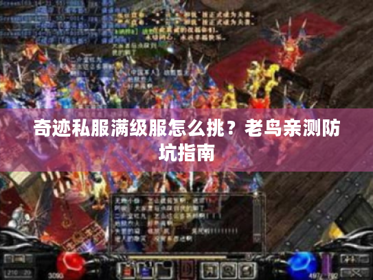奇迹私服满级服怎么挑?老鸟亲测防坑指南 奇迹私服满级服怎么挑?老鸟亲测防坑指南
