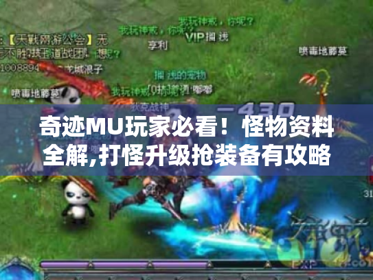 奇迹MU玩家必看!怪物资料全解,打怪升级抢装备有攻略! 奇迹MU玩家必看!怪物资料全解,打怪升级抢装备有攻略!