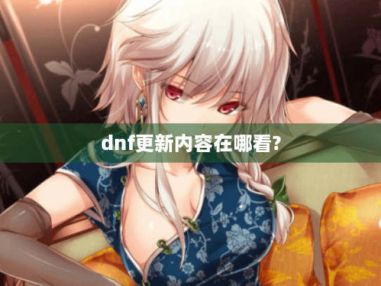 dnf更新内容在哪看? dnf更新内容在哪看?