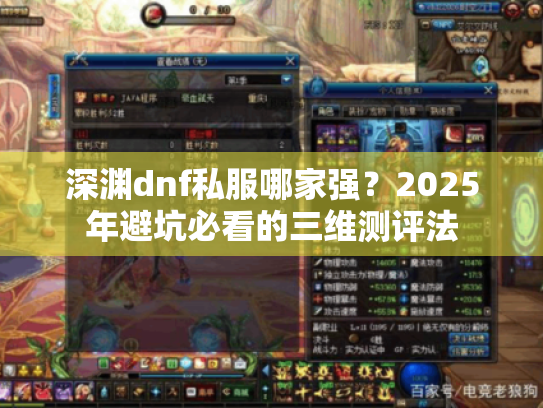 深渊dnf私服哪家强？2025年避坑必看的三维测评法