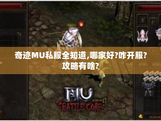 奇迹MU私服全知道,哪家好?咋开服?攻略有啥? 奇迹MU私服全知道,哪家好?咋开服?攻略有啥?