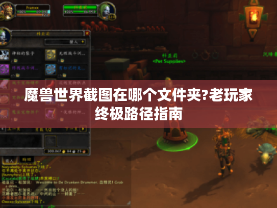 魔兽世界截图在哪个文件夹?老玩家终极路径指南 魔兽世界截图在哪个文件夹?老玩家终极路径指南