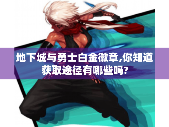 地下城与勇士白金徽章,你知道获取途径有哪些吗?