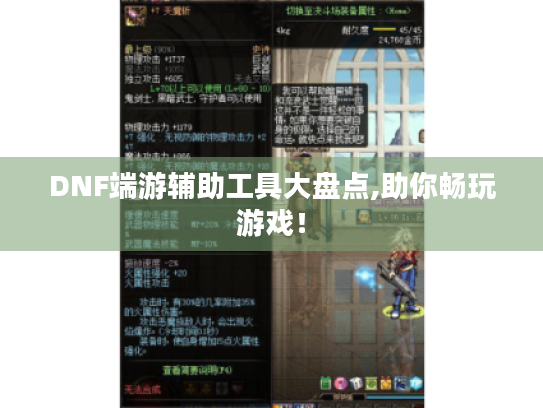 DNF端游辅助工具大盘点,助你畅玩游戏! DNF端游辅助工具大盘点,助你畅玩游戏!