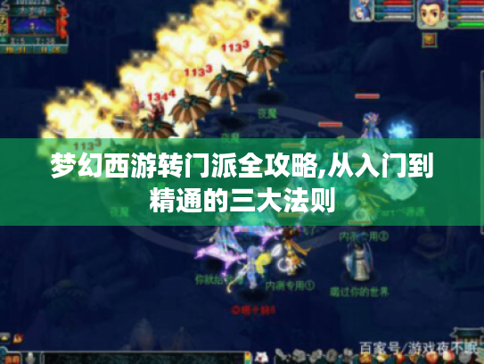 梦幻西游转门派全攻略,从入门到精通的三大法则