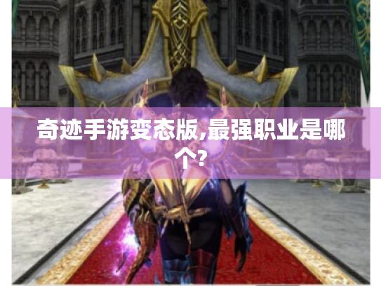 奇迹手游变态版,最强职业是哪个? 奇迹手游变态版,最强职业是哪个?