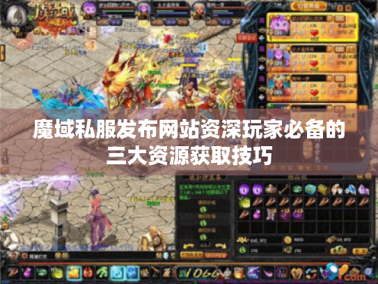 魔域私服发布网站资深玩家必备的三大资源获取技巧