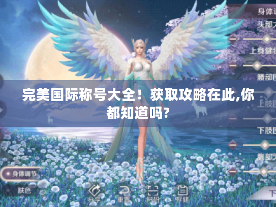 完美国际称号大全！获取攻略在此,你都知道吗?