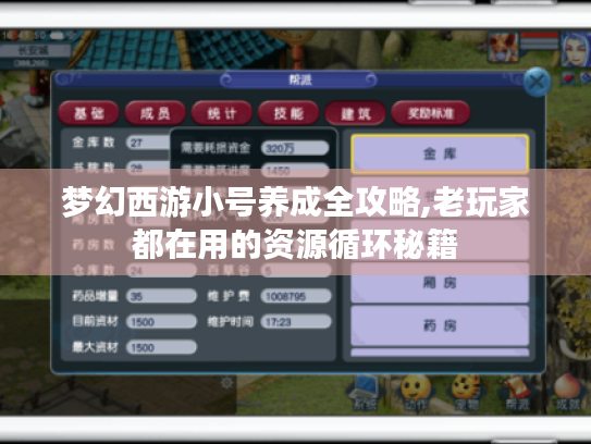 梦幻西游小号养成全攻略,老玩家都在用的资源循环秘籍 梦幻西游小号养成全攻略,老玩家都在用的资源循环秘籍