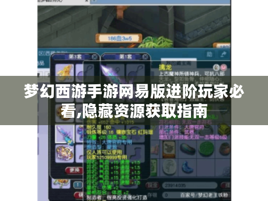 梦幻西游手游网易版进阶玩家必看,隐藏资源获取指南 梦幻西游手游网易版进阶玩家必看,隐藏资源获取指南