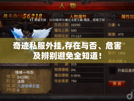 奇迹私服外挂,存在与否、危害及辨别避免全知道! 奇迹私服外挂,存在与否、危害及辨别避免全知道!